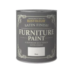 Rust-Oleum Dove Satinwood Furniture Paint, 750ml 6 Rust-Oleum Dove Satinwood Furniture Paint, 750ml -Hammerite Shop rust oleum dove satinwood furniture paint 750ml5013296037303 08c bq