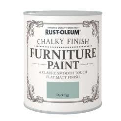 Rust-Oleum Duck Egg Chalky Effect Matt Furniture Paint, 750ml -Hammerite Shop rust oleum duck egg chalky effect matt furniture paint 750ml5013296031226 08c bq