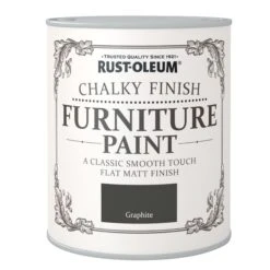 Rust-Oleum Graphite Chalky Effect Matt Furniture Paint, 750ml -Hammerite Shop rust oleum graphite chalky effect matt furniture paint 750ml5013296031301 08c bq