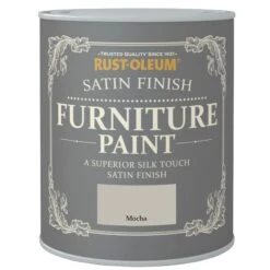 Rust-Oleum Mocha Satinwood Furniture Paint, 750ml -Hammerite Shop rust oleum mocha satinwood furniture paint 750ml5013296032612 08c bq