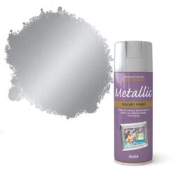 Rust-Oleum Silver Effect Multi-surface Spray Paint, 400ml