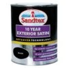 Sandtex Black Satinwood Exterior Metal & Wood Paint, 750ml
