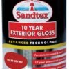 Sandtex Pillar Box Red Gloss Exterior Metal & Wood Paint, 750ml -Hammerite Shop sandtex pillar box red gloss exterior metal wood paint 750ml5010131460432 08c bq