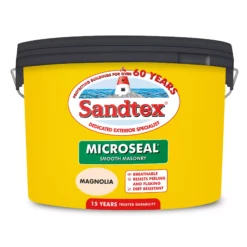 Sandtex Ultra Smooth Magnolia Masonry Paint, 10L -Hammerite Shop sandtex ultra smooth magnolia masonry paint 10l5010131460937 01c bq