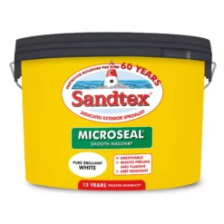 Sandtex Ultra Smooth Pure Brilliant White Masonry Paint, 10L -Hammerite Shop sandtex ultra smooth pure brilliant white masonry paint 10l5010131461316 01c bq