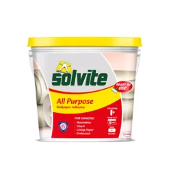 Solvite All Purpose Ready Mixed Wallpaper Adhesive 4.5kg - 5 Rolls