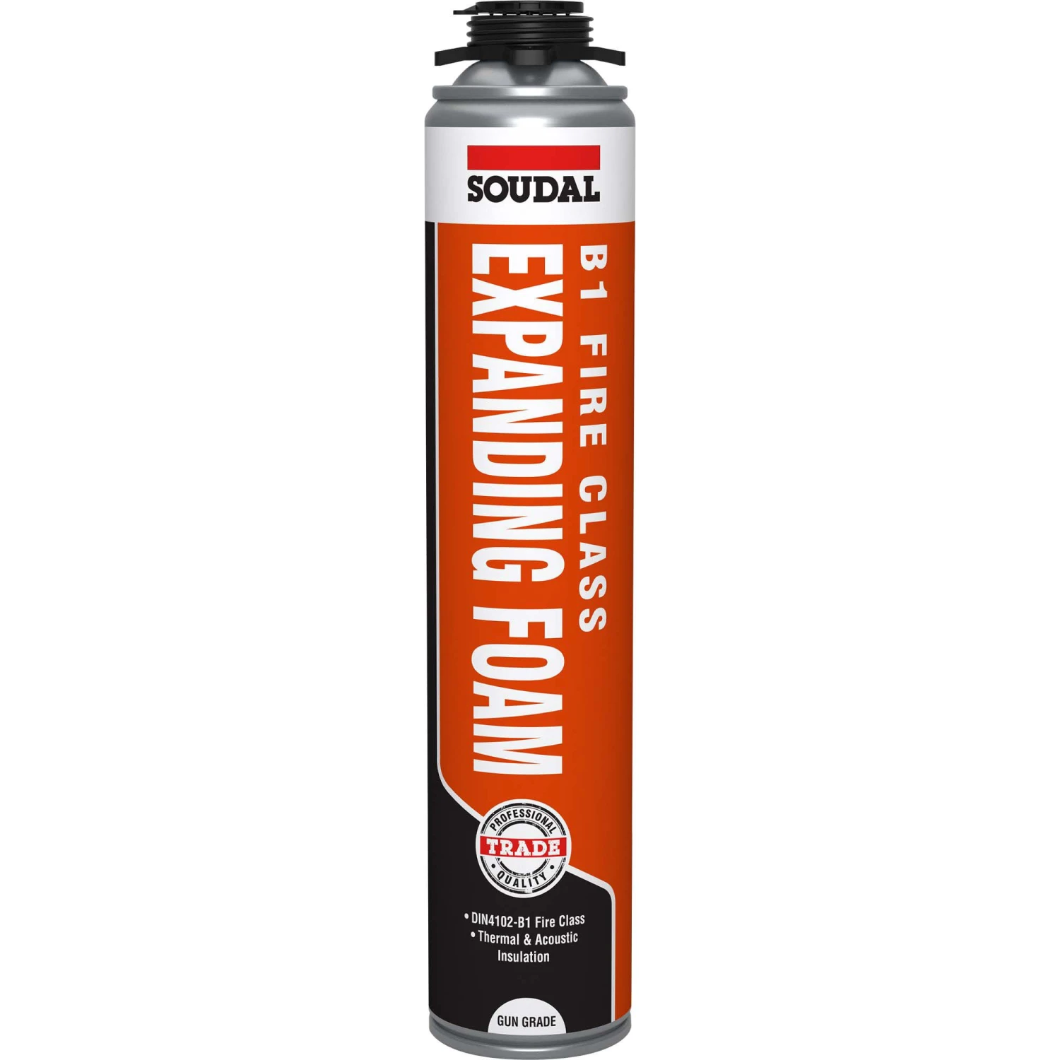 Soudal Trade B1 Fire-rated Gun Grade Expanding Foam 750ml 3 Soudal Trade B1 Fire-rated Gun Grade Expanding Foam 750ml