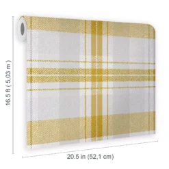 Superfresco Easy Yellow Tartan Fabric Effect Smooth Wallpaper -Hammerite Shop superfresco easy yellow tartan fabric effect smooth wallpaper5011583514858 01t bq