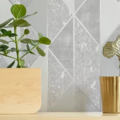 Superfresco Milan Geometric Silver Effect Smooth Wallpaper -Hammerite Shop superfresco milan geometric silver effect smooth wallpaper5011583386578 01i bq