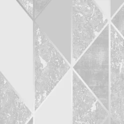 Superfresco Milan Geometric Silver Effect Smooth Wallpaper -Hammerite Shop superfresco milan geometric silver effect smooth wallpaper5011583386578 03c bq