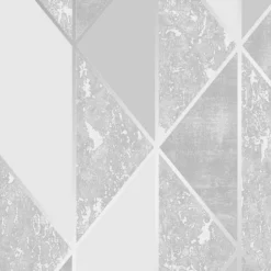 Superfresco Milan Geometric Silver Effect Smooth Wallpaper -Hammerite Shop superfresco milan geometric silver effect smooth wallpaper5011583386578 37c bq