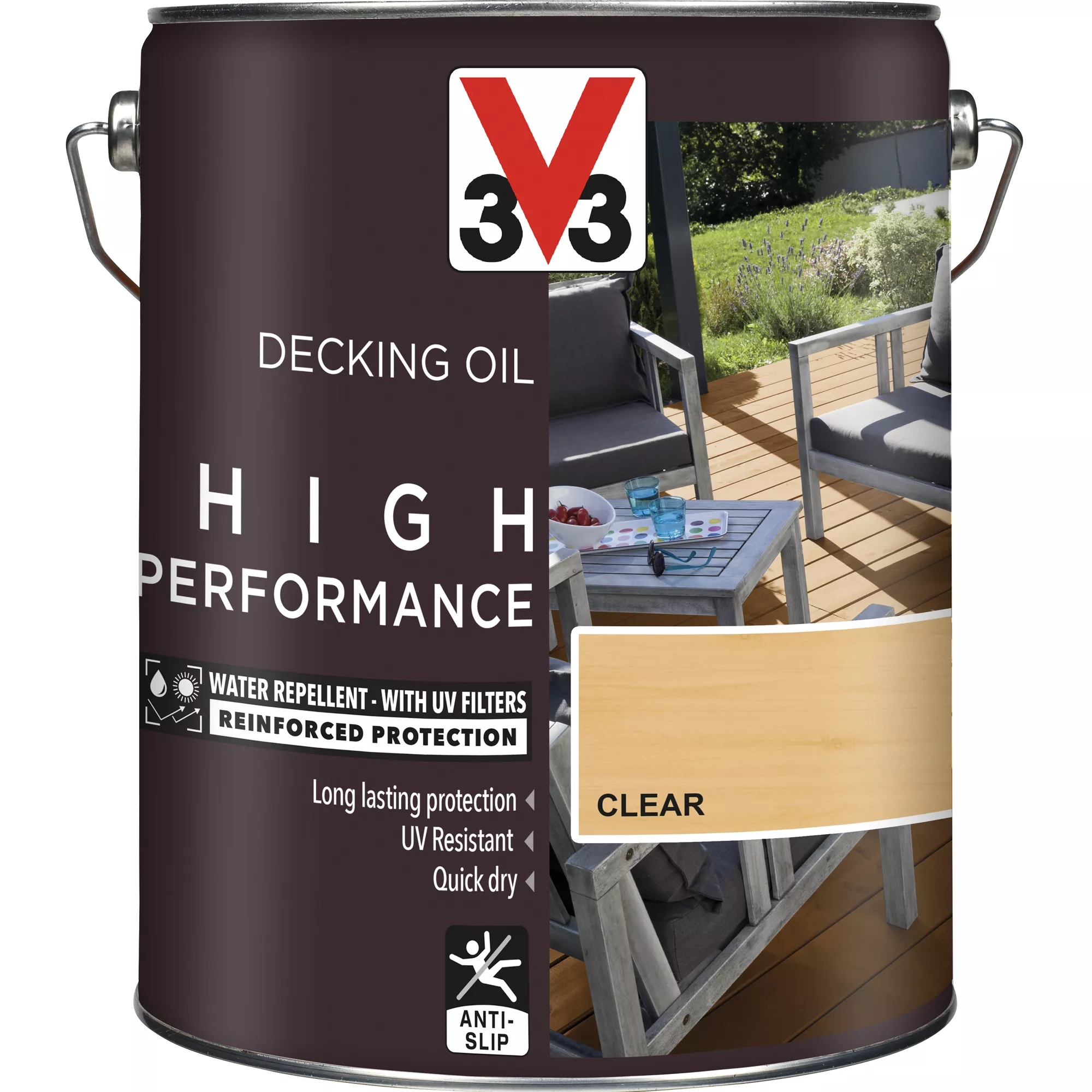 V33 High Performance Clear UV Resistant Decking Wood Oil, 5L 5 V33 High Performance Clear UV Resistant Decking Wood Oil, 5L - Image 3