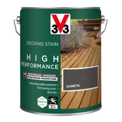 V33 High Performance Gunmetal Satin Quick Dry Decking Stain, 5L 6 V33 High Performance Gunmetal Satin Quick Dry Decking Stain, 5L -Hammerite Shop v33 high performance gunmetal satin quick dry decking stain 5l3153895180900 08c bq