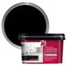V33 Renovation Quartz Black Satinwood Cupboard & Cabinet Paint, 2L -Hammerite Shop v33 renovation quartz black satinwood cupboard cabinet paint 2l3153895181112 02c bq