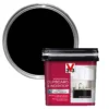 V33 Renovation Quartz Black Satinwood Cupboard & Cabinet Paint, 750ml -Hammerite Shop v33 renovation quartz black satinwood cupboard cabinet paint 750ml3153895181013 02c bq