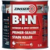 Zinsser B-I-N White Multi-surface Matt Primer, 2.5L -Hammerite Shop zinsser b i n white multi surface matt primer 2 5l5037898610160 08c bq